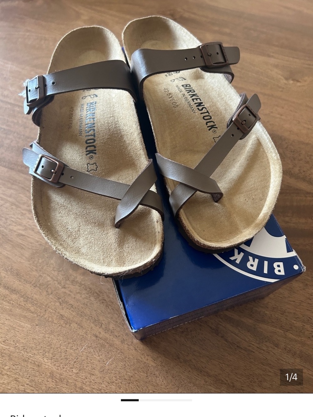 Birkenstock Brown Mayari Adjustable Footbed Sandals 39